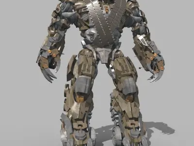 Megatron  Ressurection - 3d animated transformer model 3D model