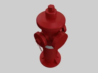 Fire Hydrant 4 - Safety and Emergency Equipment Low-poly 3D model
