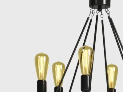 Hanging Lamp LOFT HOUSE P-73-6 3D model