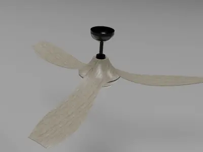 MONTECARLO AVVO Ceiling Fan Low-poly 3D model