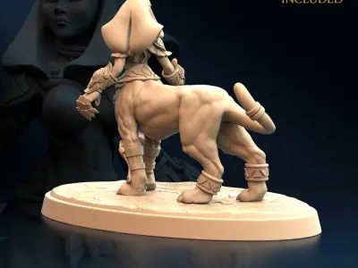 Doom Sphinx C Nude and Normal 3D print model