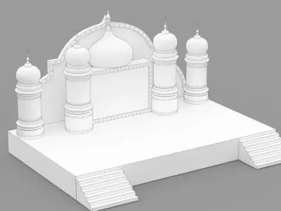 Indian Stage  3D model