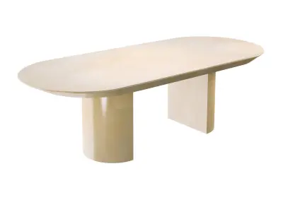 Knife Edge Dining Table 3D model