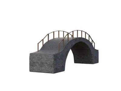 Bridge Asset Low-poly 3D model
