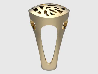 Intricate Filigree Pattern Ring JDBCo 3D print model
