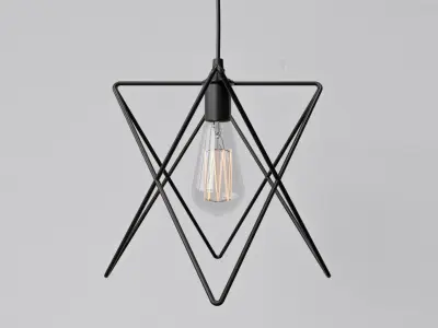 Cage Pendant Light 04 3D model