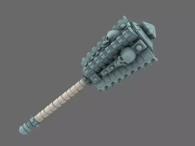 Cyber Samurai Greater Tetsubo NOHAND 3D print model