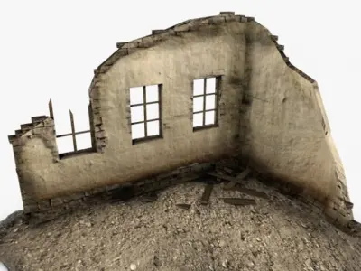 Building ruins 3D model