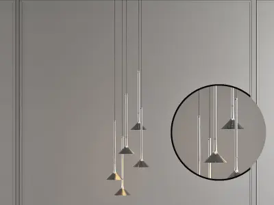 ALIVE 1 alvive chandelier 3D model