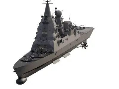 Russian navy Shkval class 3D model