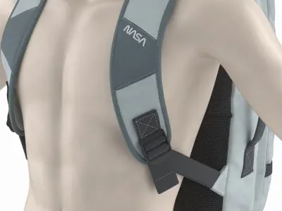  Space Mission Life Support Unit by NASA on Mannequin 