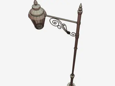 Streetlight - Street Lamp Low-poly 3D model