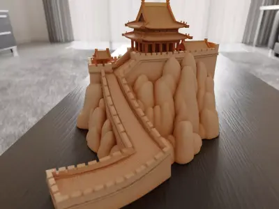 wall of china 3D print model