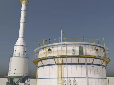 Refinery 2 3D model
