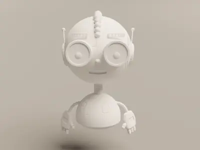 Punk Droid 3D model