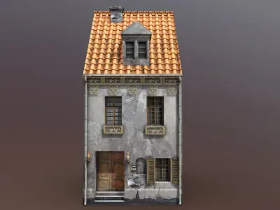 Forgotten House 2 Low-poly 3D model