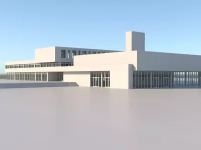 University High School Building 3D model
