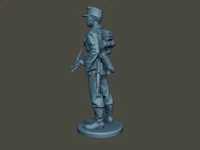German soldier ww2 Stand Guard G3 3D print model
