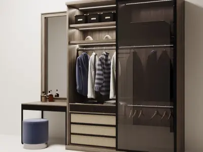 wardrobe dressing room 3D model