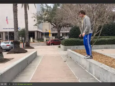 AnimRef skateboard video Free 3D model