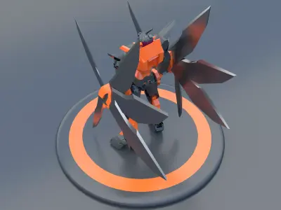 Mech Robot Cyborg EvolutIon stage TWO 3D model