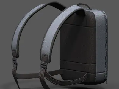 Backpack Camping Generic Color 3d model  Low-poly 3D model