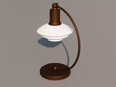 Table Copper Lamp 3D model