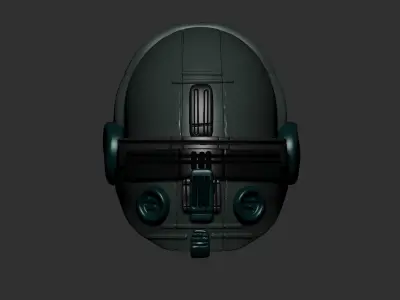 helmet high poly sculpt 3d printable  3D model 104