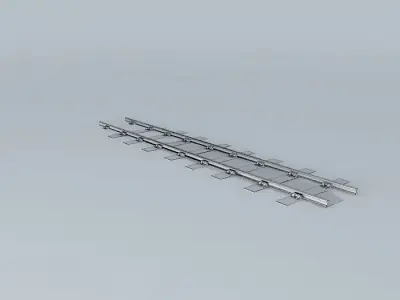 Eco Rail Narrow Gauge Old Steam Days Free 3D model
