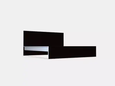 MALM Bed frame high 39 3D model