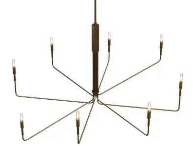 Clive 8-Arm Chandelier - Crate and Barrel 3D model