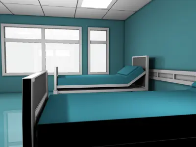 Hospital Room 3D model