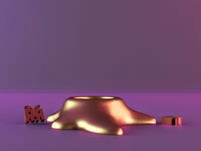 lazy star tealight candle holder 3D print model