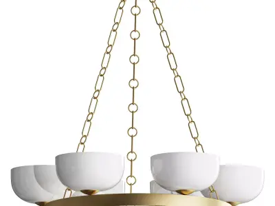 Custom Lighting Tanager Cloud Glass Pendant 3D model