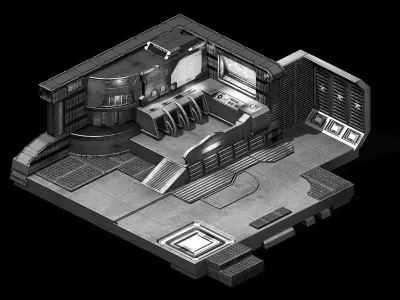 Repair shop indoor 30 3D model