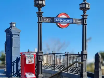 Picadilly circus station miniature 3D print model