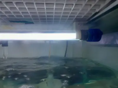 Aquarium Light Tube Holder 3D print model
