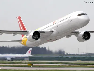  Widebody Passenger Jet Aircraft Simplified 