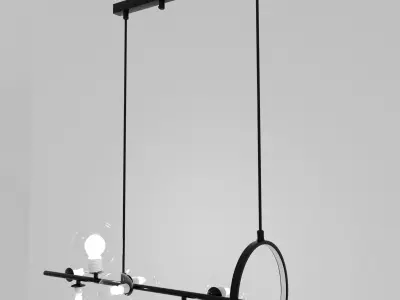 models of decorative light modern and classic 3D model Low-poly 3D model