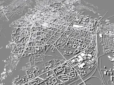 Cityscape  Zhytomyr Ukraine  3D model