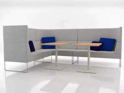 Mason High Back Set 3 3D model