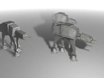 ATAT - Lowpoly star wars at-at Low-poly 3D model
