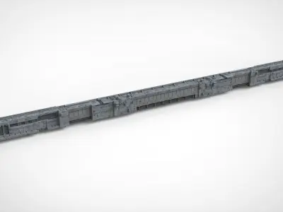 Sci-Fi architecture Elements collection 8 3D model