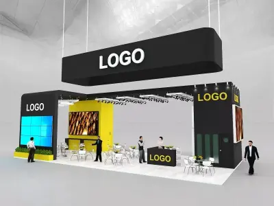 17x8 EXHIBITION STAND 3D model