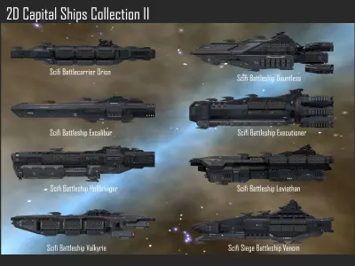 2D Capital Ships Collection II Texture