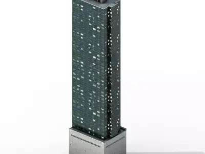580 Collins Street tower 3D model