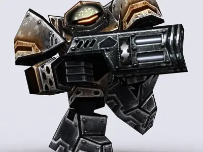 3DRT-Warbots Micromarines Low-poly 3D model