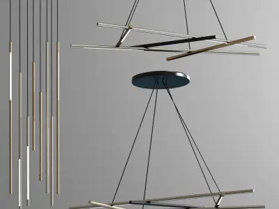 Sattler Palito Mikado Ceiling Light 3D model