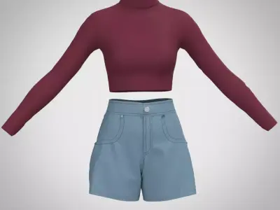10 Street clothes 3D model