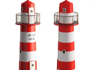 Decorative lighthouse 3D model